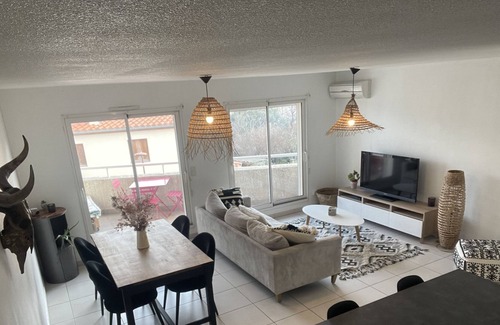 Le Boulou Apartment | Appartement T3 Climatisé Avec Balcon