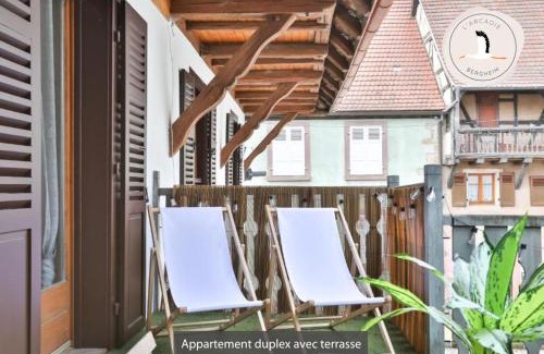 Bergheim Apartment | Appartements duplex 3 et 4 personnes - Climatisation - Village élu parmi les "Plus Beaux Villages de France" - Route des Vins - Centre Alsace