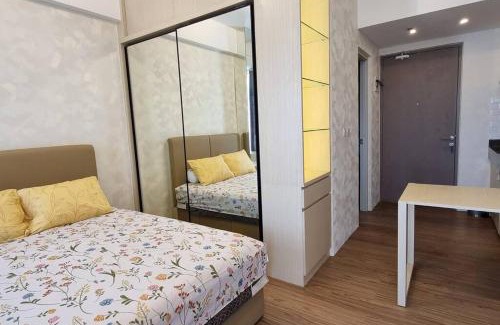 Cikarang Apartment | Apt Vasanta Innopark Studio Latte dgn Bathub & Pool Ch3n