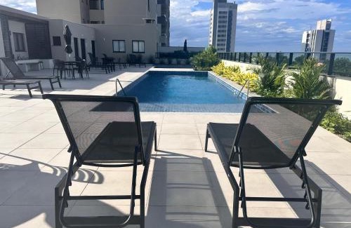 Praia da Armacao do Itapocoroi Apartment | Apto A 300m PRAIA e 8min Beto Carreiro c Vista Mar Incrível Ar Condicionado Churrasqueira privativa Condo Completo com Piscina Academia ao Ar livre Sauna Playground Portaria 24H e Vaga privativa de Garagem Reserve Agora e Viva essa Experiência