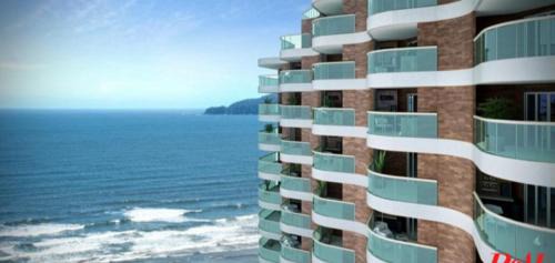 Pompeia Apartment | APTO Novo e Top com Vista pro Mar em Condomínio Completo em Frente à Praia!