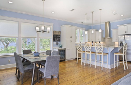 Crystal Beach House | Aqua Waters - Newly Updated Vacation Home with Golf Cart, Private Pool + Cabana!