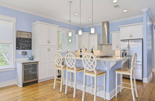 Crystal Beach House | Aqua Waters - Newly Updated Vacation Home with Golf Cart, Private Pool + Cabana!