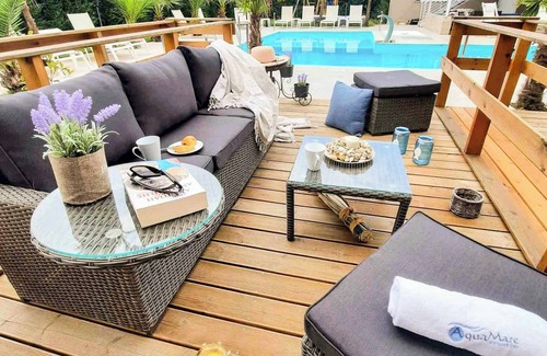 Pefkochori Apartment | Aquamare Studios - Seaview Suite & Pool Oasis