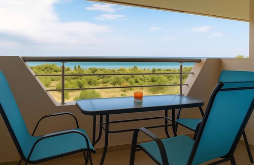 Pefkochori Apartment | Aquamare Studios - Seaview Suite & Pool Oasis
