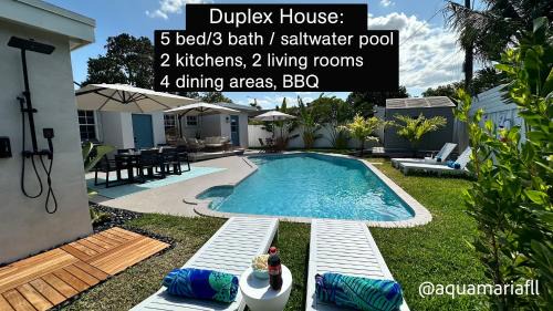 Edgewood Villa | AQUAMARIA HOME - complete duplex villa with saltwater pool, perfect for groups