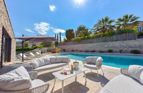 Mandelieu-La-Napoule Villa | Architect-Designed Villa with Heated Pool for 10 Guests!