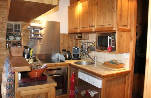 Arc-1800 Apartment | Arcs 1800 bel appt 6pers-ambiance chalet-Nova1-pied des pistes, parking couvert gratuit