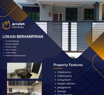 Klebang Kechil House | Arrafah Homestay Klebang