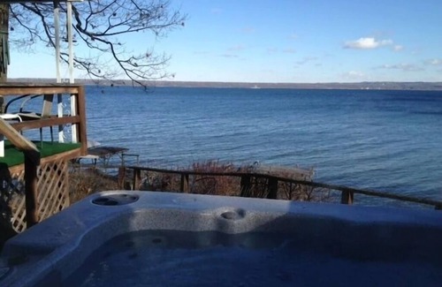 Dresden House | Arrowhead Beach-Seneca-Waterfront-Hot Tub-Wine Trail-Pets, Recently Updated-Covered Deck