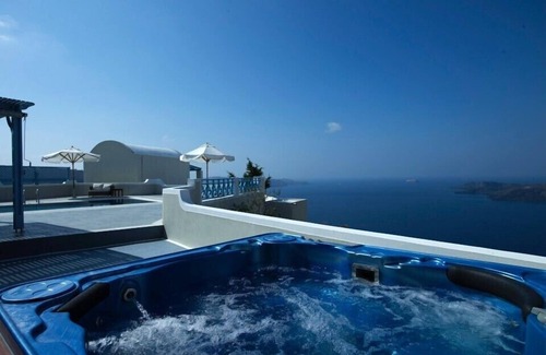 Santorini Villa | Artemis Villa w/Heated Pool, Hot Tub & Caldera View
