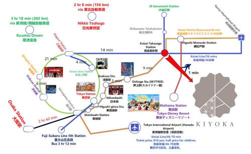 Katsushika House | Asakusa,Ginza,Ueno,Skytree,Stn&Conv 1min ,Family suite,45 Mins to Airport,Kiyoka Villa 清禾