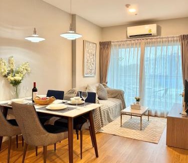 Chang Khlan Apartment | Astra Sky River Chiang Mai 两卧 宜居4人 无边泳池 乳胶床垫