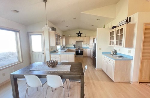 Kiwanda Shores House | At Last #112 - Oceanfront home, direct beach access, wall of windows.