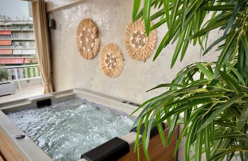 Attiki Apartment | Athens Luxurious Penthouse With Spa 5' to Metro
