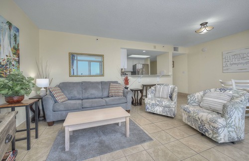 Myrtle Beach Condo | Atlantica Resort II 653 Fantastic 2 Bedroom Ocean Front Condo with Indoor Outdoor Pools, Hot Tub, Lazy River and Kiddie Pool
