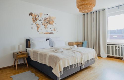 Dinslaken Apartment | ATLAS Apartment Dinslaken, 3 Zimmer, Zentrum, Nähe Bahnhof, Balkon
