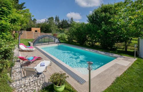 Monteaux Ski Chalet | Au Coeur du Bien-Etre, chalet avec piscine chauffée et couverte, SPA, sauna, massages