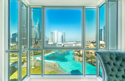 Downtown Dubai Apartment | AUBERGE Luxury 2BR Full Burj Khalifa and Fountain View