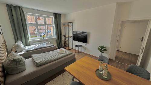 Merseburg Apartment | Aura - Nula #2 - 2 Zimmer, 4 Betten, Küche, Balkon, Waschmaschine