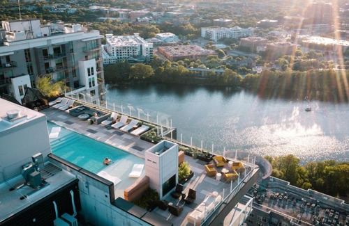 Rainey Street Historic District House | Austin Cowboy Rooftop Pool by Barclé