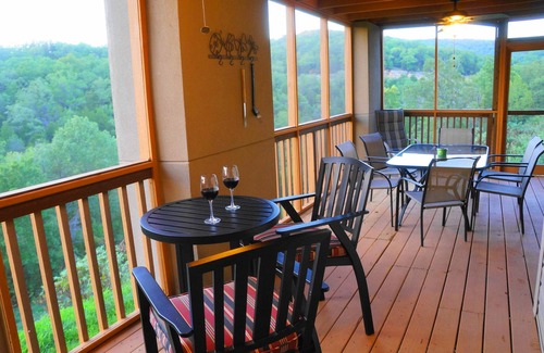 Indian Point Condo | Awesome Lake Views from the Screened-in Deck! Right Next to Silver Dollar City!