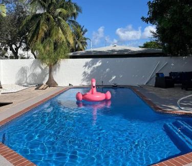 Pompano Beach House | Azure Dreams House Heated Pool Modern Design