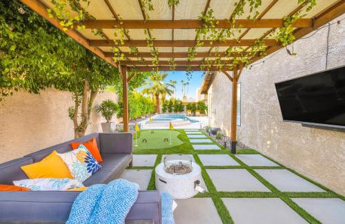 Palm Desert House | Azure Oasis-Saltwater Pool & Spa with Putting green!