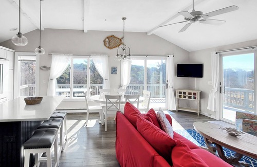 Indian Neck Heights House | BACK ON THE RENTAL MARKET! 3BD Indian Neck Beauty-A/C, Water Views, Steps to Burton Baker Beach
