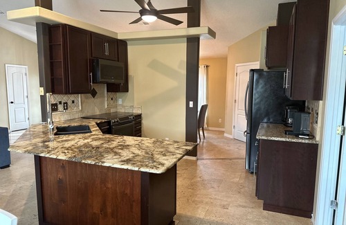 Navarre House | "Backyard Breeze "Private Pool (heated extra fee $), Bikes, Game Room