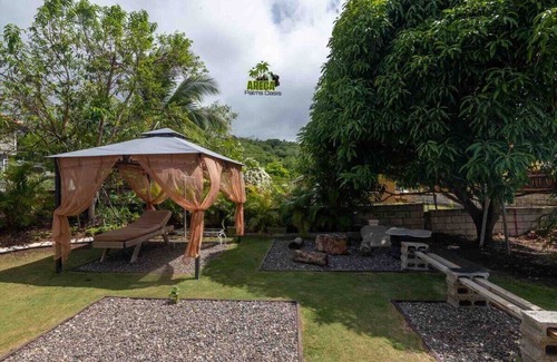 Mammee Bay House | Backyard Oasis in Drax Hall 70in TV