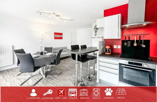Villejuif Apartment | Balcon privé, parking gratuit, Orly 5 kms