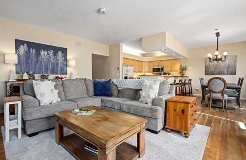 Steamboat Springs Condo | Balcony over Burgess Creek, Walk to Gondola Square, Pool, Hot Tub