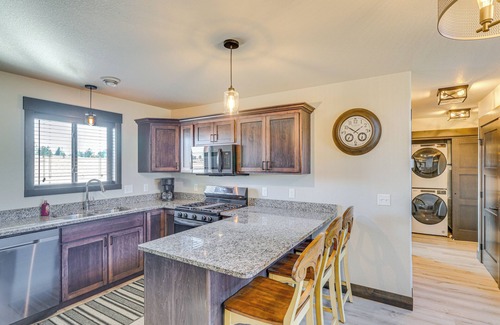 Sturgis Cottage | Balcony & Views: Sturgis 'twin Peaks' Cabin