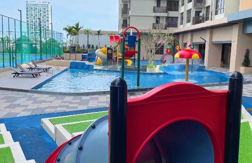 Malacca City Apartment | Bali Residence 4-8Pax Video Game 5min To Jonker A1603A