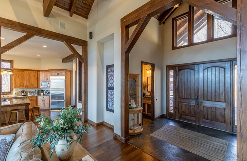 Banner Elk House | Banner Crest - MOUNTAIN LUXURY! Views, hot tub, Private Pool and Tennis Courts, Game Room!