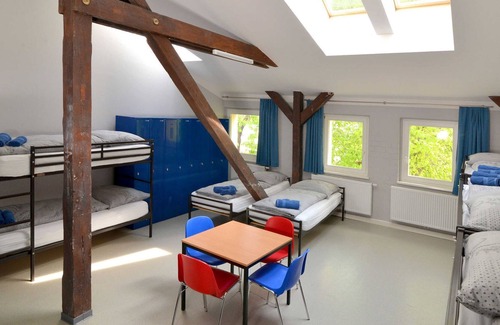 Guben Apartment | Barrier-free double room (with private bathroom) Bathroom) No. 1 - Hostel in Guben