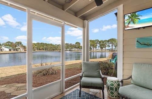 Sandestin Condo | Bayou Village Sandestin! Lakefront Villa, 2 GOLF CARTS! Pool, Tram to Wharf.