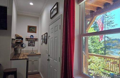 Juneau Apartment | Bayside Hideaway, tucked in the forest! Clean, Cozy, Comfortable!