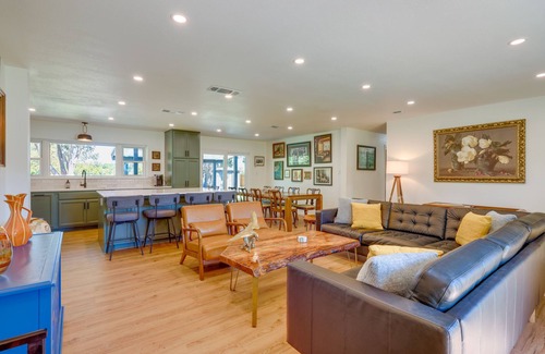 Johnson City House | BBQ Ready + Fire Pit: Chic Johnson City Home