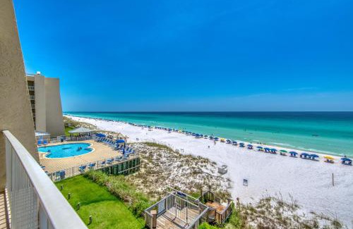 Miramar Beach Apartment | Beach House Condominiums D404 - Beachfront with Pool, WiFi, & Beach Service