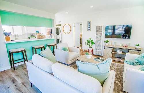 The Strand Apartment | Beach House Steps to the Sand!