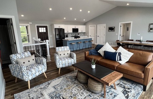 New Lisbon House | Beach Lake Retreat with Private Lake and Hot Tub
