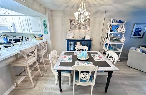 Gulf Lagoon Beach Condo | "Beach Please" PCB - Small Pet Friendly 2/2 Condo ON Beach! FREE Beach Chair Svc