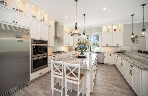 Mount Holly House | Beach & River Retreat. Spectacular house with private sand beach and hot tub!