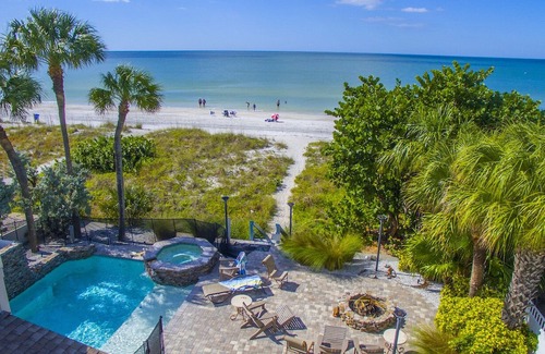 Indian Rocks Beach House | Beach Trail Beauty beach front pool home with firepit