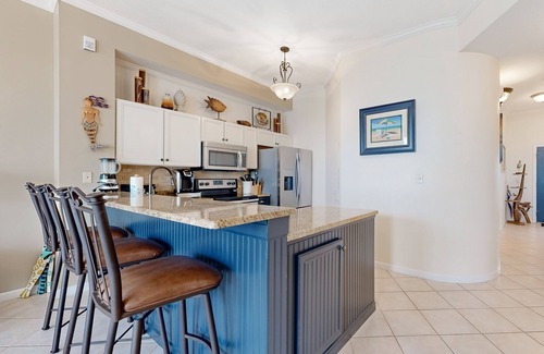 Seagrove Beach Condo | Beach-view condo with outdoor pool, hot tub, sauna, tennis, BBQ, & beach access