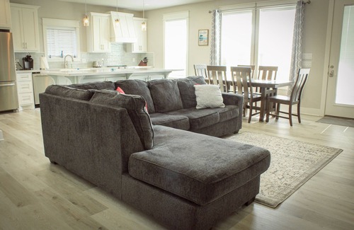 Crystal Beach House | Beach views- Less than a minute walk to the beach!
