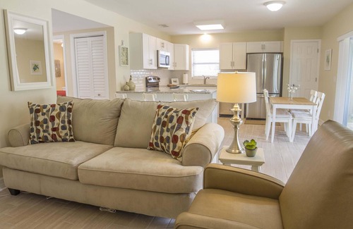 St. Augustine Beach House | Beach Villa ~ Pet Friendly ~ Fenced Yard ~ Steps to the Beach!