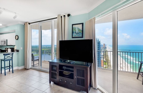 Panama City Beach Condo | Beachfront~3 King Bedrooms~Huge Pools+Hot Tubs~Tidewater 2117